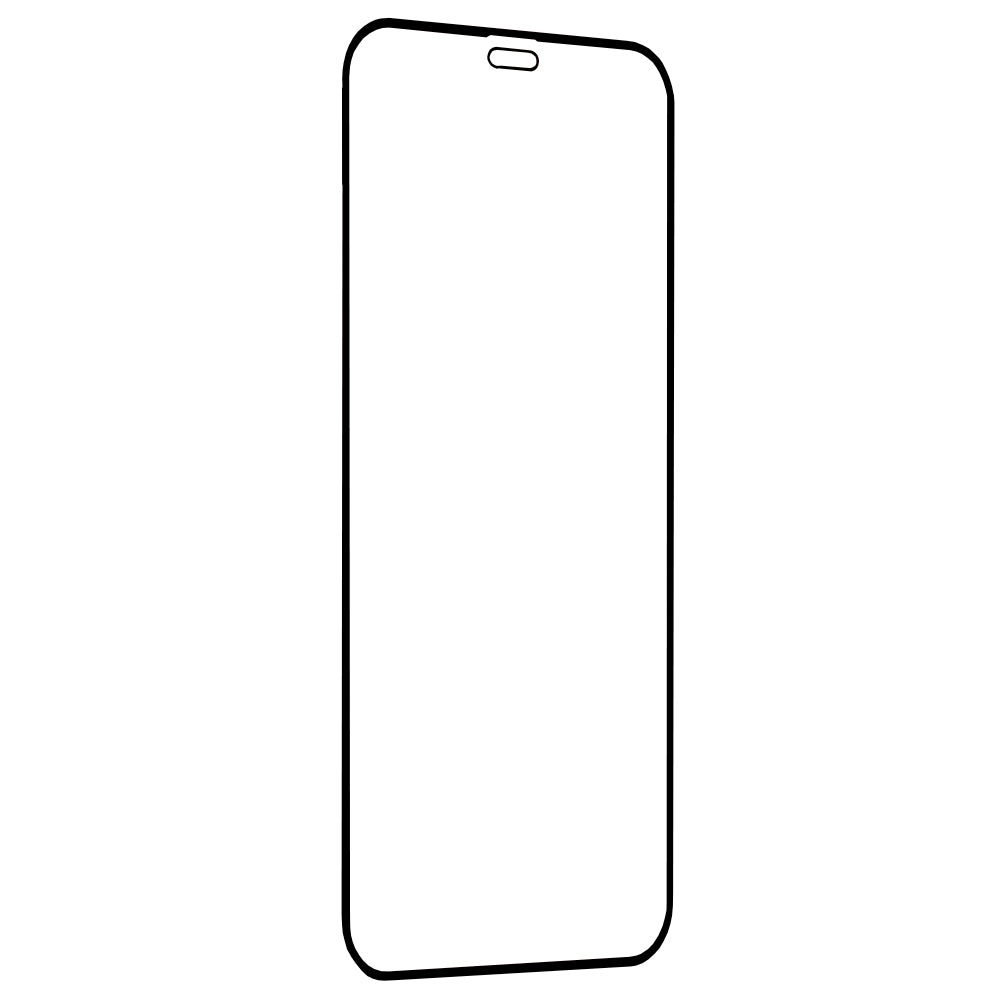 Techsuit skjermbeskyttelse for Apple iPhone 12 mini, Herdet glass, Full lim, 111D, Svart