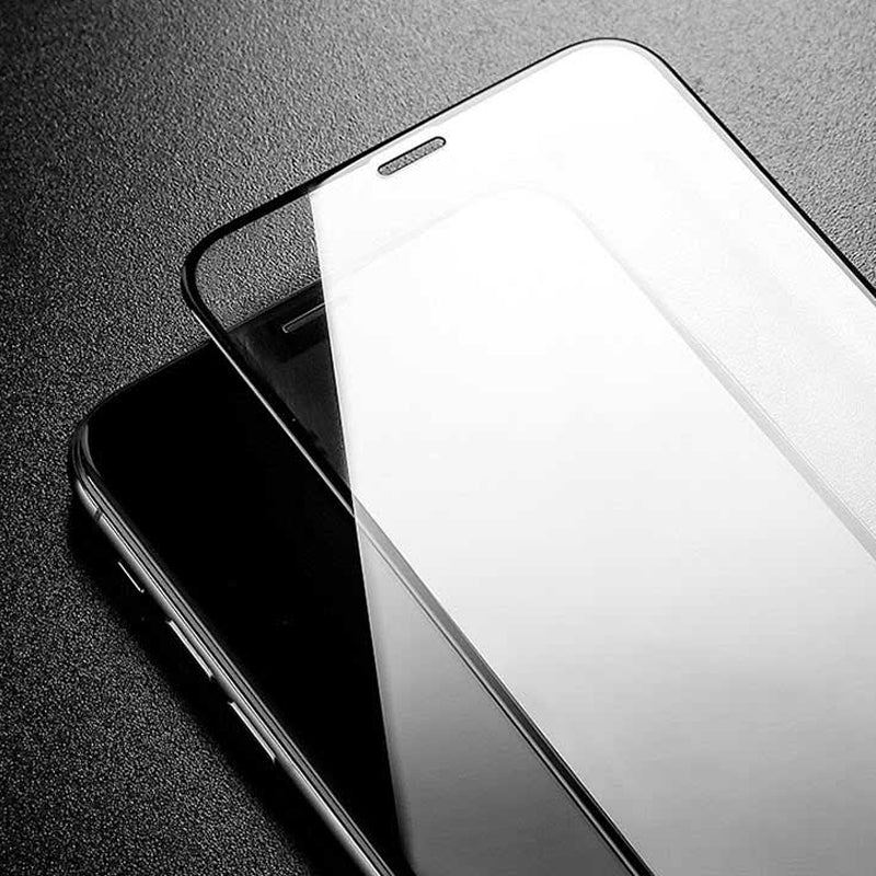 Skjermbeskyttelsesfolie Techsuit for Apple iPhone 17 Pro, Herdet Glass, Full Glue, 111D, Svart