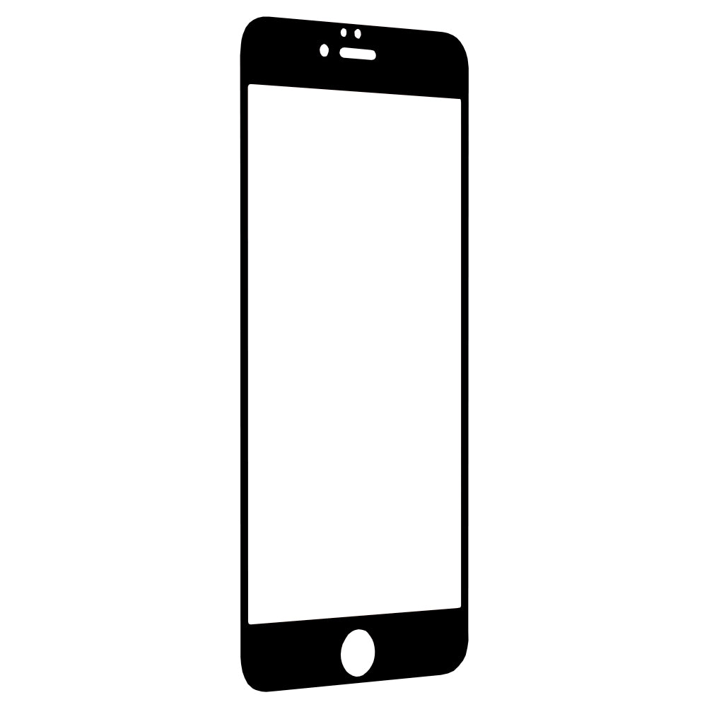 Techsuit skjermbeskyttelsesfilm for Apple iPhone 6s Plus / 6 Plus, Herdet glass, Full lim, 111D, Svart