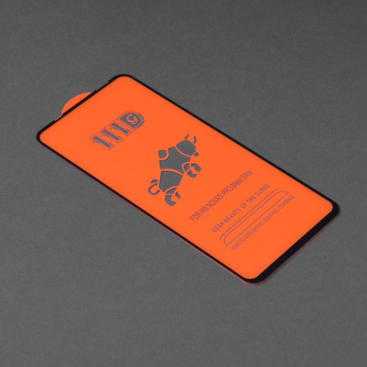 Techsuit skjermbeskyttelsesfilm for Huawei Mate 30 Lite / nova 5T / Honor 20 / 20 Pro, Herdet glass, Full lim, 111D, Svart