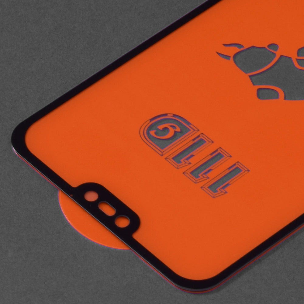 Techsuit skjermbeskyttelse for Huawei P20 Lite, Herdet glass, Full lim, 111D, Svart