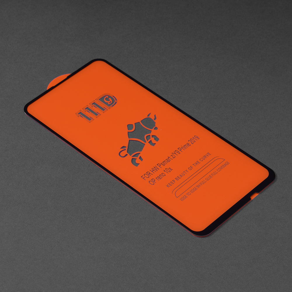 Techsuit skjermbeskyttelsesfilm for Huawei Y9 Prime (2019) / P Smart Z, Herdet glass, Full lim, 111D, Svart