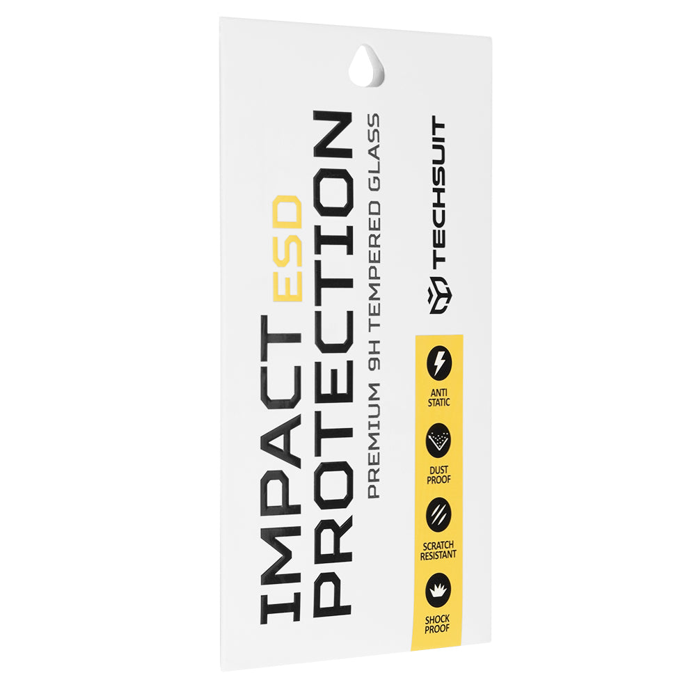 Techsuit skjermbeskyttelsesfilm for Motorola Moto G86 Power / G86, Herdet glass, Full lim, Svart