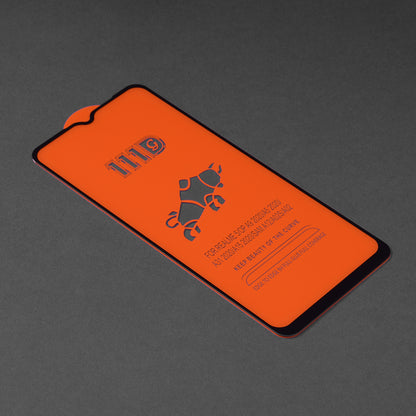 Techsuit skjermbeskyttelsesfilm for Oppo A16s / A54s / A16 / A15s / A15, Herdet glass, Full lim, 111D, Svart
