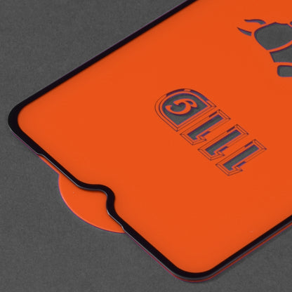 Techsuit skjermbeskyttelsesfilm for Oppo A16s / A54s / A16 / A15s / A15, Herdet glass, Full lim, 111D, Svart
