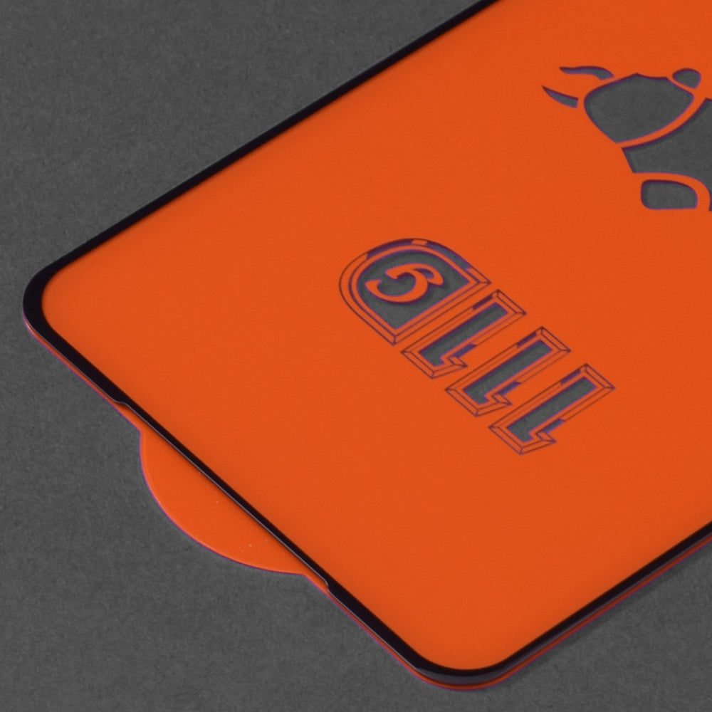 Techsuit skjermbeskyttelse for Oppo Reno4 Lite, Herdet glass, Full lim, 111D, Svart