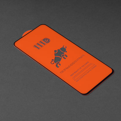 Techsuit skjermbeskyttelse for Oppo Reno6 5G, Herdet glass, Full lim, 111D, Svart