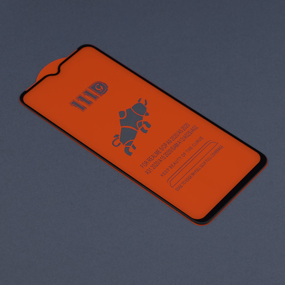 Techsuit skjermbeskyttelsesfilm for Samsung Galaxy A04 A045 / A04s A047 / A13 5G A136, Herdet glass, Full lim, 111D, Svart
