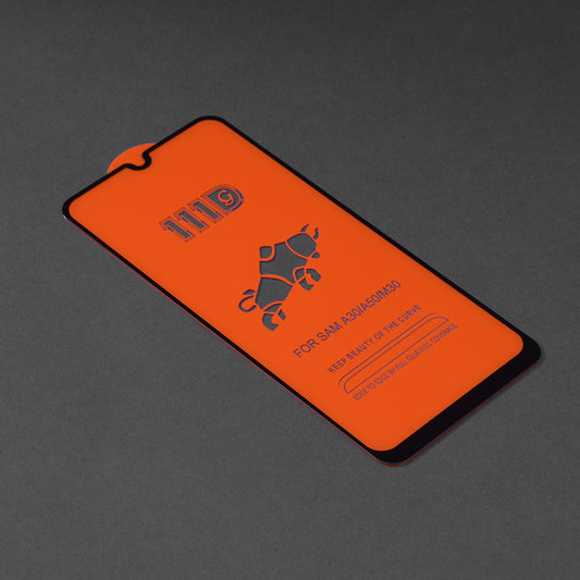 Techsuit skjermbeskyttelsesfilm for Samsung Galaxy M31 M315 / M21 M215 / A50s A507 / A30s A307, Herdet glass, Full lim, 111D, Svart