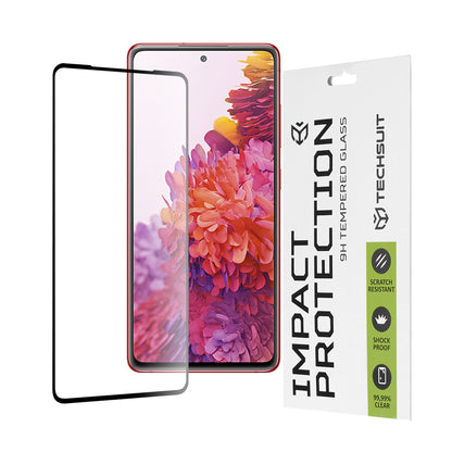 Techsuit skjermbeskyttelsesfilm for Samsung Galaxy S20 FE 2022 G781 / S20 FE 5G G781 / S20 FE G780, Herdet glass, Full lim, 111D, Svart