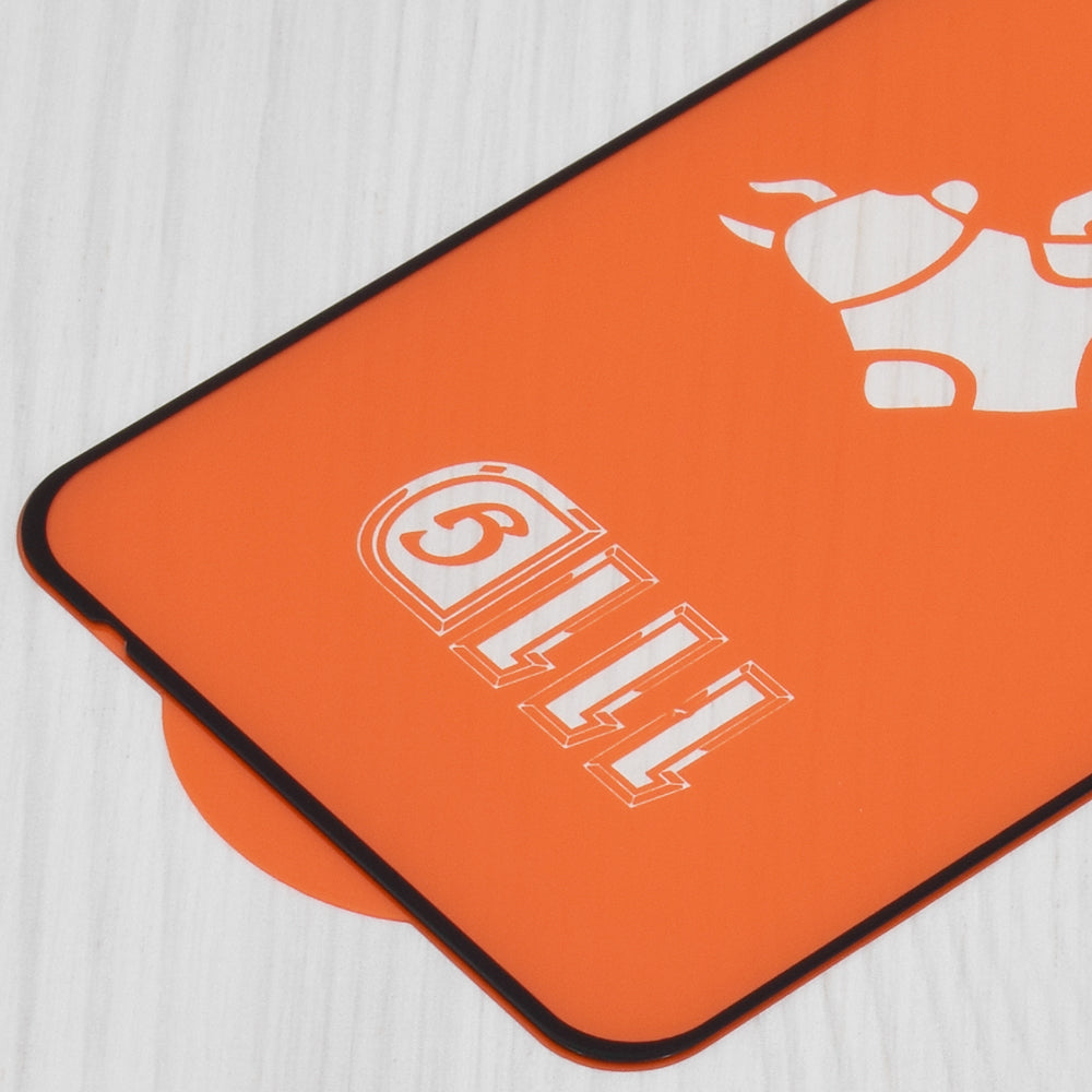 Techsuit skjermbeskyttelsesfilm for Xiaomi Poco M6 4G / Redmi 13 / 12 5G / 12, Herdet glass, Full lim, 111D, Svart