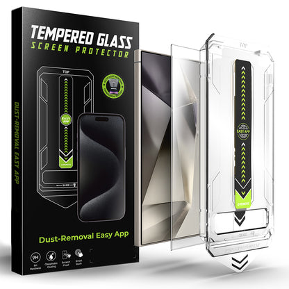 Skjermbeskyttelse Techsuit TitanGlass CrystalHD for Samsung Galaxy S24 Ultra S928, Herdet glass, Full lim