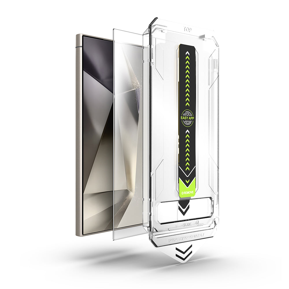Skjermbeskyttelse Techsuit TitanGlass CrystalHD for Samsung Galaxy S24 Ultra S928, Herdet glass, Full lim