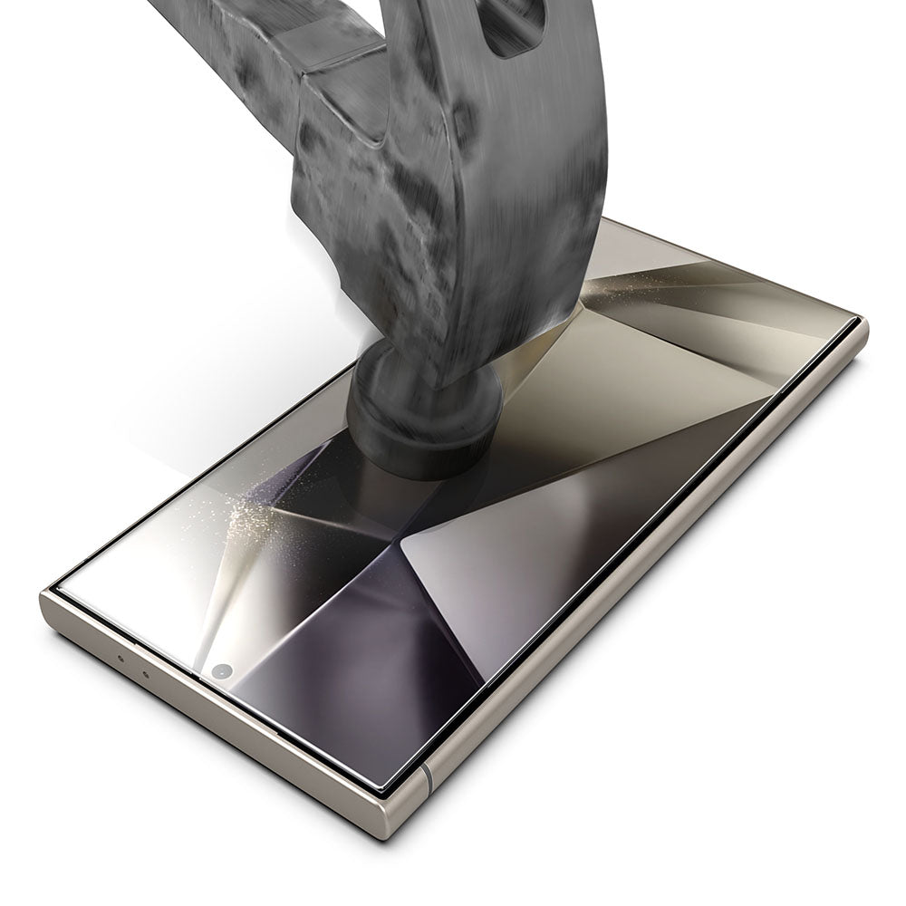 Skjermbeskyttelse Techsuit TitanGlass CrystalHD for Samsung Galaxy S24 Ultra S928, Herdet glass, Full lim, Sett med 2 stk