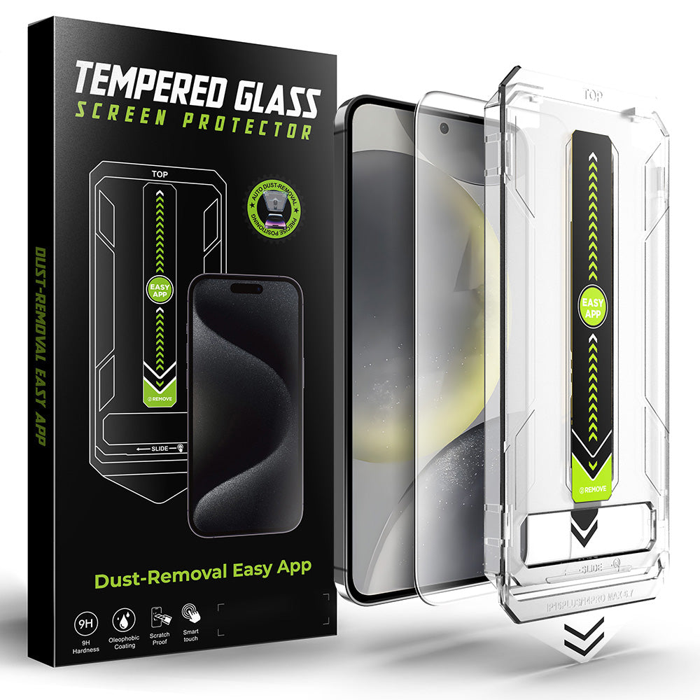 Techsuit TitanGlass CrystalHD skjermbeskyttelsesfilm for Samsung Galaxy S25 S931 / S24 S921, Herdet glass, Full lim