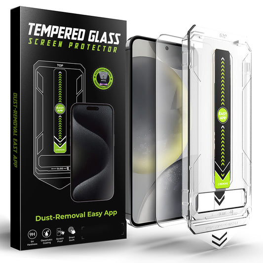 Techsuit TitanGlass CrystalHD skjermbeskyttelsesfilm for Samsung Galaxy S25 S931 / S24 S921, Herdet glass, Full lim