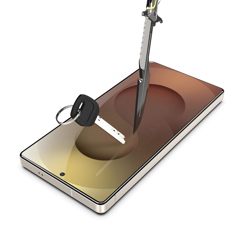 Beskyttelsesfolie Techsuit TitanGlass CrystalHD for Samsung Galaxy S26, Herdet Glass, Full Lim