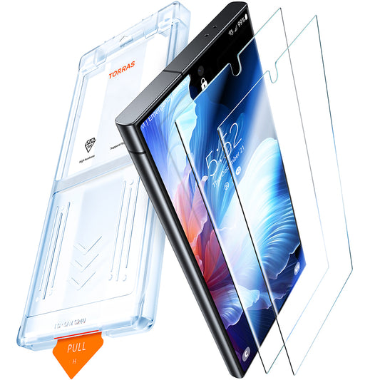 Skjermbeskytter Torras GlassGo Install Master for Google Pixel 9a, Herdet Glass, Full Lim, Sett med 2 stykker