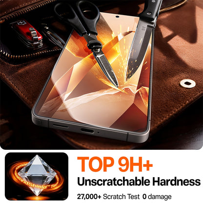 Skjermbeskytter Torras GlassGo Install Master for Samsung Galaxy S26, Herdet Glass, Full Lim, Gjennomsiktig