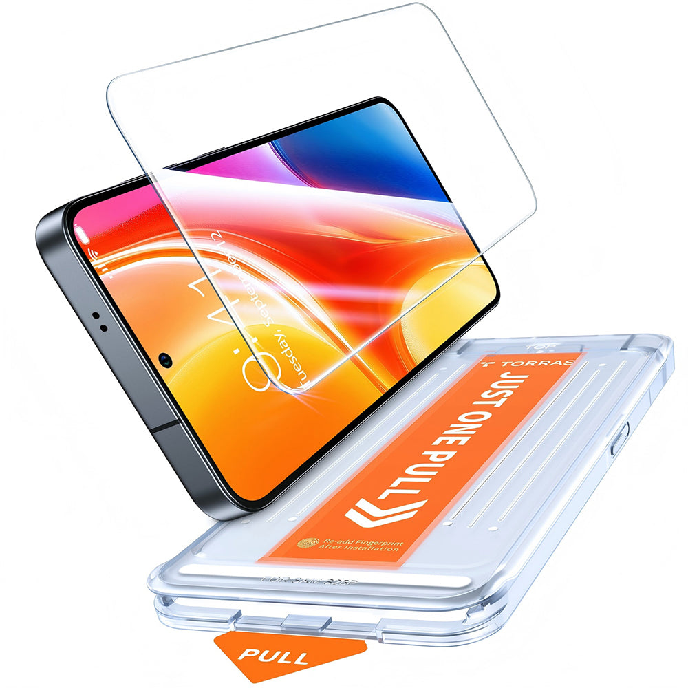 Skjermbeskytter Torras GlassGo Install Master for Samsung Galaxy S26 Ultra S948, Herdet Glass, Full Lim, Gjennomsiktig