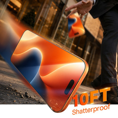 Torras HD skjermbeskyttelse for Apple iPhone 18 Pro Max / 17 Pro Max, Herdet glass, Full lim