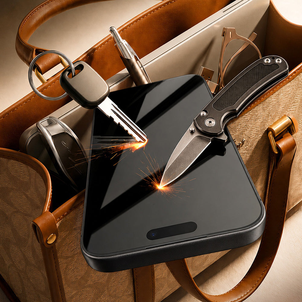 Torras HD skjermbeskyttelse for Apple iPhone 18 Pro Max / 17 Pro Max, Herdet glass, Full lim