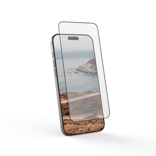 Skjermbeskytter Urban Armor Gear Shield for Apple iPhone 17 Pro Max, Herdet Glass, Full Lim, Svart