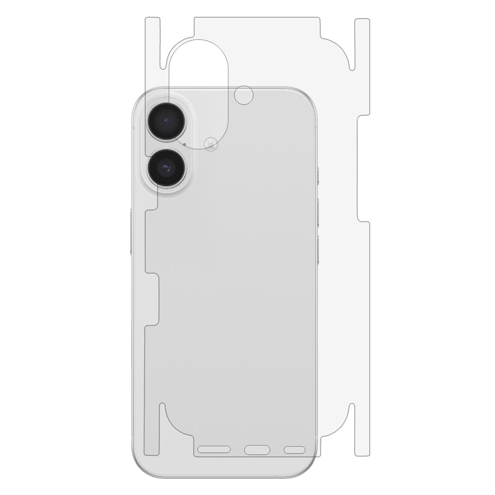 OEM bakbeskyttelsesfilm for Apple iPhone 17, plast