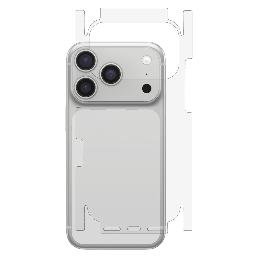 OEM bakbeskyttelsesfilm for Apple iPhone 17 Pro, plast