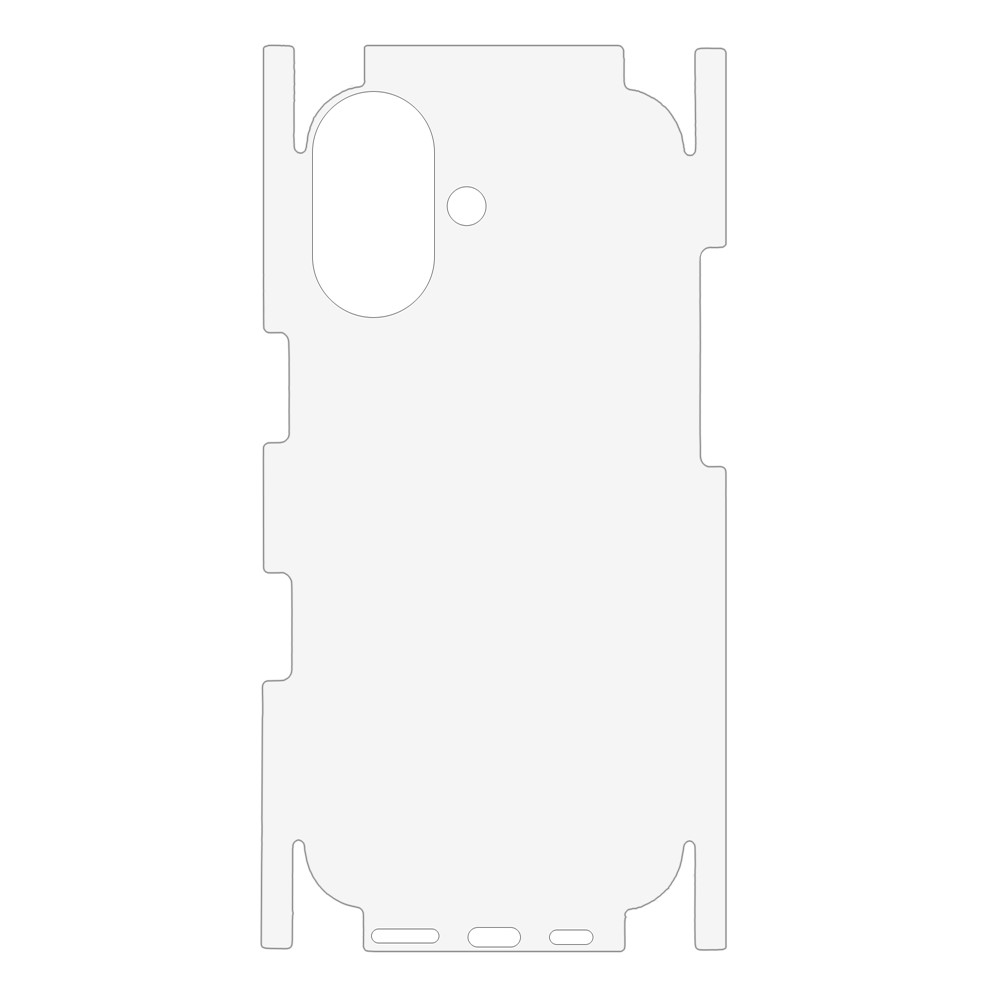 OEM bakbeskyttelsesfilm for Apple iPhone 17, plast