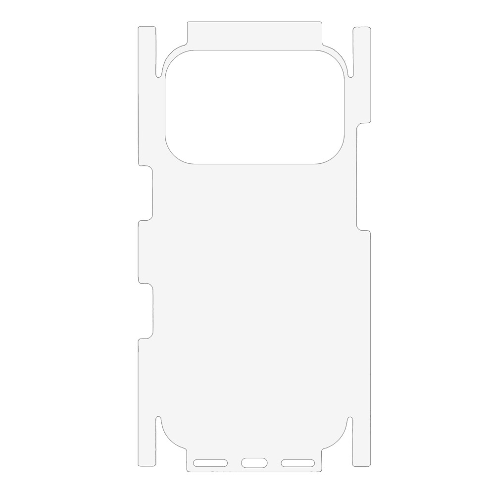 OEM bakbeskyttelsesfilm for Apple iPhone 17 Pro, plast