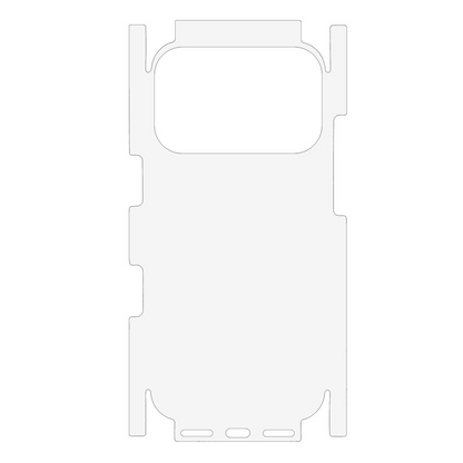 OEM bakbeskyttelsesfilm for Apple iPhone 17 Pro, plast