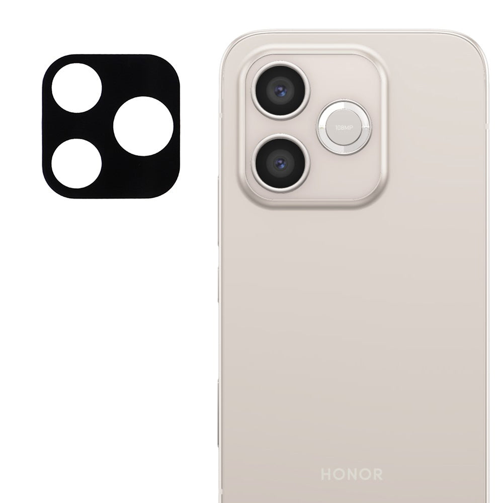Bakre kameralinsebeskyttelse Techsuit for Honor 600 Lite, Herdet glass, Svart