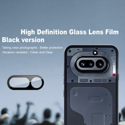 Bakre kameralinsebeskyttelse Techsuit for Nothing Phone (4a), Herdet glass, Svart