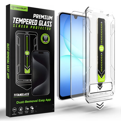 Techsuit TitanGlass CrystalHD skjermbeskyttelsesfilm for Samsung Galaxy A17 5G / A16 5G A166 / A16 4G A165, Herdet glass
