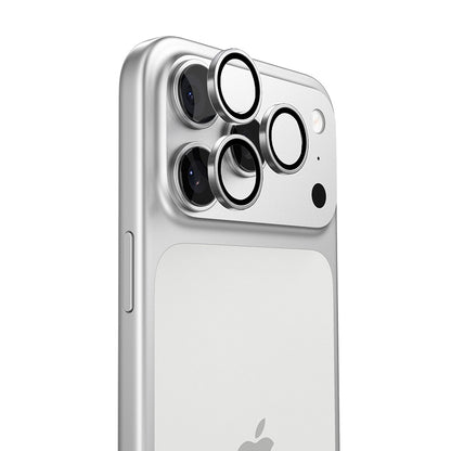 Torras Lensguard bakkamera beskyttelsesfilm for Apple iPhone 17 Pro Max / 17 Pro, herdet glass, sølv