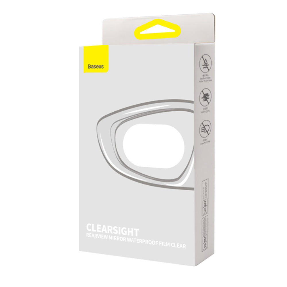 Baseus ClearSight Anti-Regn Speilfolie, 136mm x 96mm, Plast, Sett med 2 stykker C11853200201-00