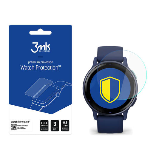 3MK Arc Beskyttelsesfilm for Garmin Vivoactive 5, Sett med 3 stk, Plast