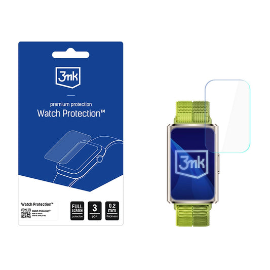 3MK Arc beskyttelsesfilm for Huawei Band 11 Pro, sett med 3 stykker, plast