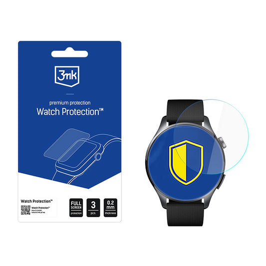 Beskyttelsesfolie 3MK Arc for Xiaomi Watch 5, Sett med 3 stykker, Plast