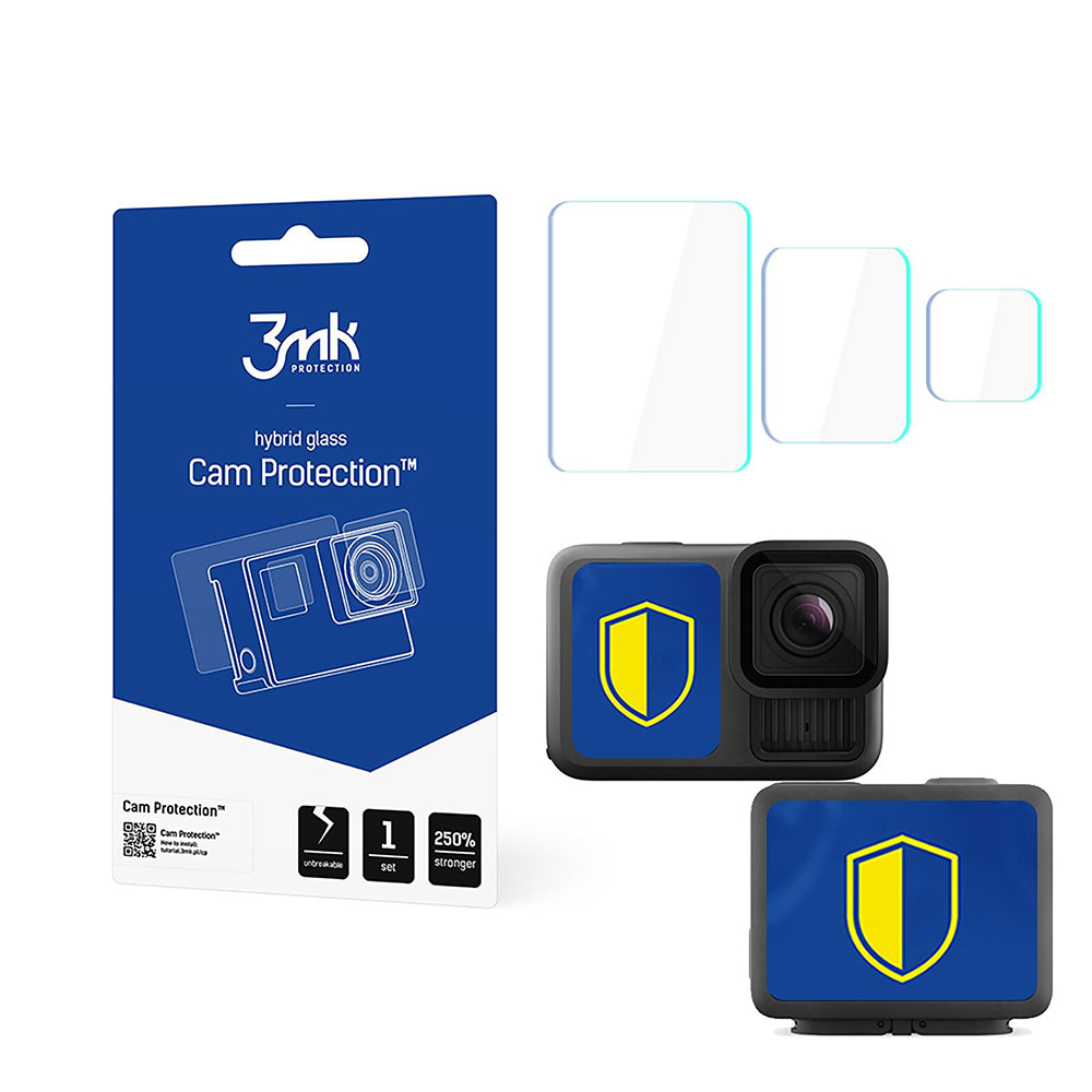 Skjermbeskytter og Linsebeskytter 3MK Cam Protection for GoPro Hero 13, Fleksibelt Glass