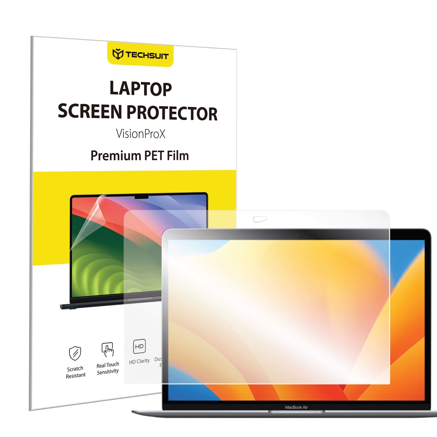 Skjermbeskyttelsesfolie Anti Blue Light Techsuit VisionProX for Apple MacBook Air 13inch (2020) / (2018) / (2017), Plast