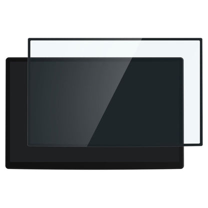 Spigen GlastR EZ FIT beskyttelsesfilm for Tesla X / S navigasjon (2022 - 2021), Herdet glass, Svart AGL04688
