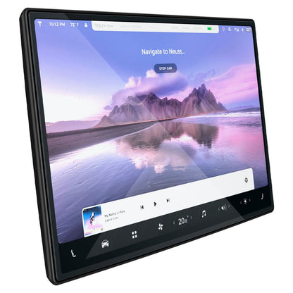 Spigen GlastR EZ FIT beskyttelsesfilm for Tesla X / S navigasjon (2022 - 2021), Herdet glass, Svart AGL04688