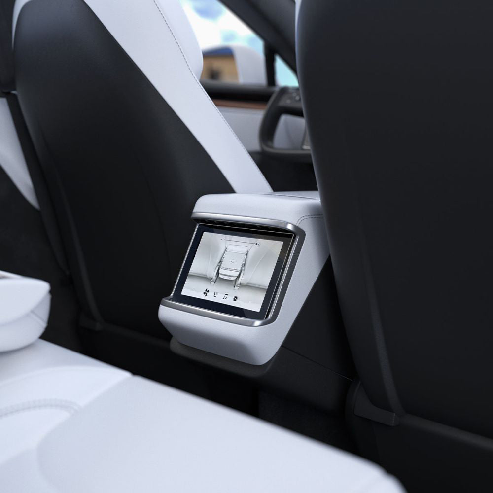 Spigen GlastR Slim Anti-Glare Beskyttelsesfilm for Real Touchscreen Tesla X / S (2022 - 2021), Herdet Glass, Svart