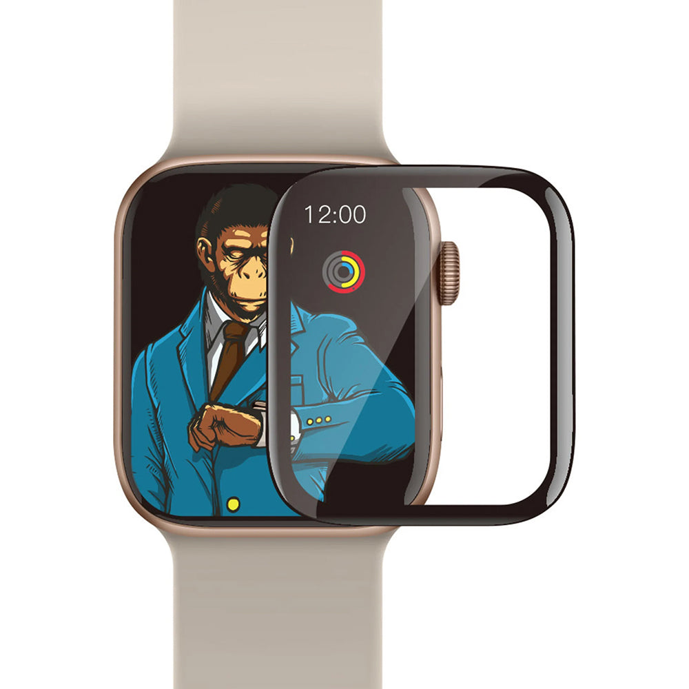 Blueo High Molecule Beskyttelsesfilm for Apple Watch 40mm Series, Herdet Glass, Svart