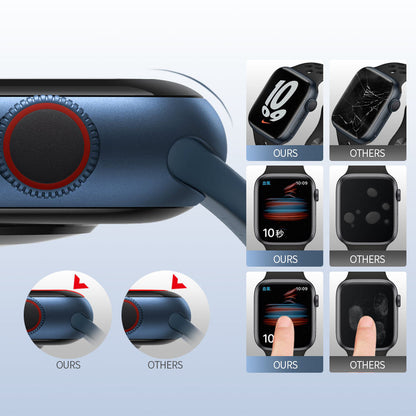 Blueo High Molecule Beskyttelsesfilm for Apple Watch 40mm Series, Herdet Glass, Svart