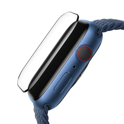 Blueo High Molecule Beskyttelsesfilm for Apple Watch 44mm Series, Herdet Glass, Svart
