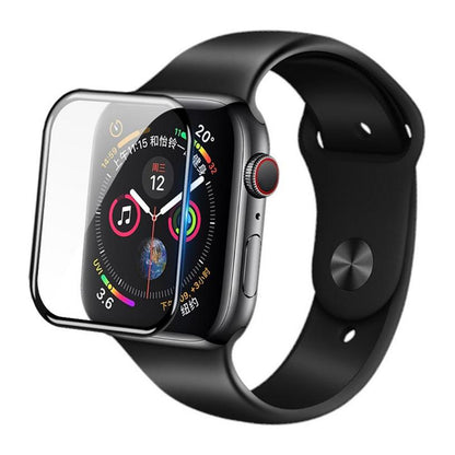 Blueo High Molecule Beskyttelsesfilm for Apple Watch 44mm Series, Herdet Glass, Svart