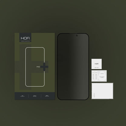 Personvernsbeskyttende skjermbeskytter HOFI PRO+ for Apple iPhone 14 Pro, Herdet glass, Full lim